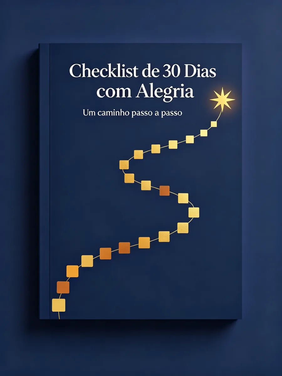 Capa do ebook Checklist de 30 Dias com Alegria